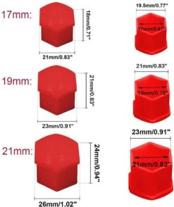 Merkloos Zwarte Wielbout Wielmoer Doppen Beschermende Afdekkapjes 20 Stuks - 21mm (set) -Auto-Onderdelen 1008x1200 4