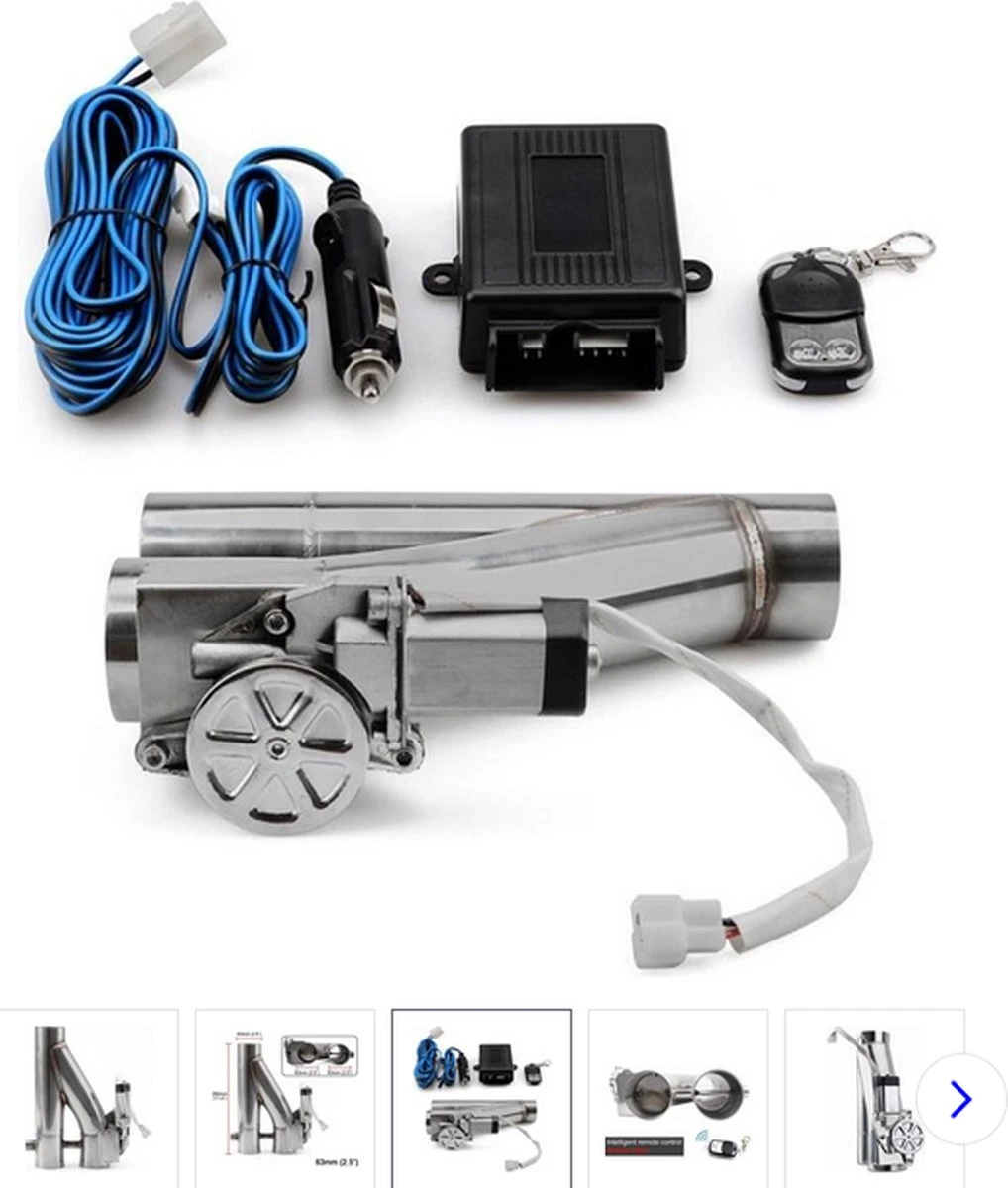 Elektrische Uitlaatklep Catback Downpipe Systemen Uitsparing Remote 2inch 50.8mm 4 Elektrische Uitlaatklep Catback Downpipe Systemen Uitsparing Remote 2inch 50.8mm - Afbeelding 2