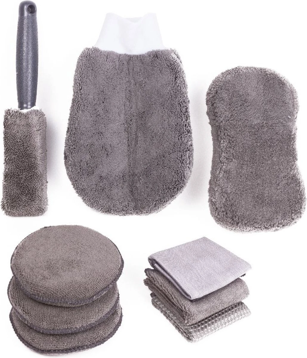 Synx Tools Autowas Schoonmaak Set Microvezel Auto 9 Delig - Auto Schoonmaak - Autopoetsdoeken - Auto Accessoires - Auto Spullen - Auto's - Auto Reiniging Set Herbruikbaar - Organizer - Cleaner 3 Synx Tools Autowas Schoonmaak Set Microvezel Auto 9 Delig - Auto Schoonmaak - Autopoetsdoeken - Auto Accessoires - Auto Spullen - Auto's - Auto Reiniging Set Herbruikbaar - Organizer - Cleaner