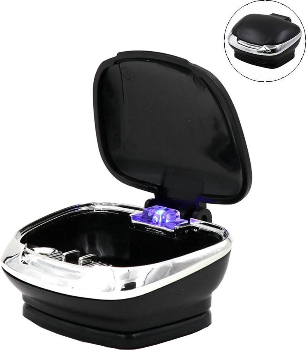 Merkloos Luxe Auto Asbak Met LED Verlichting - Auto Accessoires - Rookaccessoires - Sigarettenhouder - Geurloze Antirook Asbak 9 Merkloos Luxe Auto Asbak Met LED Verlichting - Auto Accessoires - Rookaccessoires - Sigarettenhouder - Geurloze Antirook Asbak - Afbeelding 7