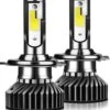 Merkloos H7 LED Autolamp - LED Verlichting - Koplamp/Mistlamp - Auto/Scooter/Motor - 12V - 30 Watt - 10000 Lumen - 6500 K - Universeel - Set Van 2 Stuks -Auto-Onderdelen 1055x1200
