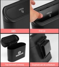 Auto Prullenbak 4 Stuks- Melili Auto-opslag- Vuilnisbak -Vuilnisbak Organizer - Mini Prullenbak 1L - Auto Deur Prullenbak - Handig Prullenbak- Plastic Opbergdoos Auto - Mini Auto Prullenbak-Reisgoederen - Auto Accessoires - Zwart -Auto-Onderdelen 1057x1200 2