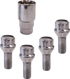 Carpoint Anti Diefstal Wielbouten - Conisch - 4 X M12 X 1.5 X 26mm