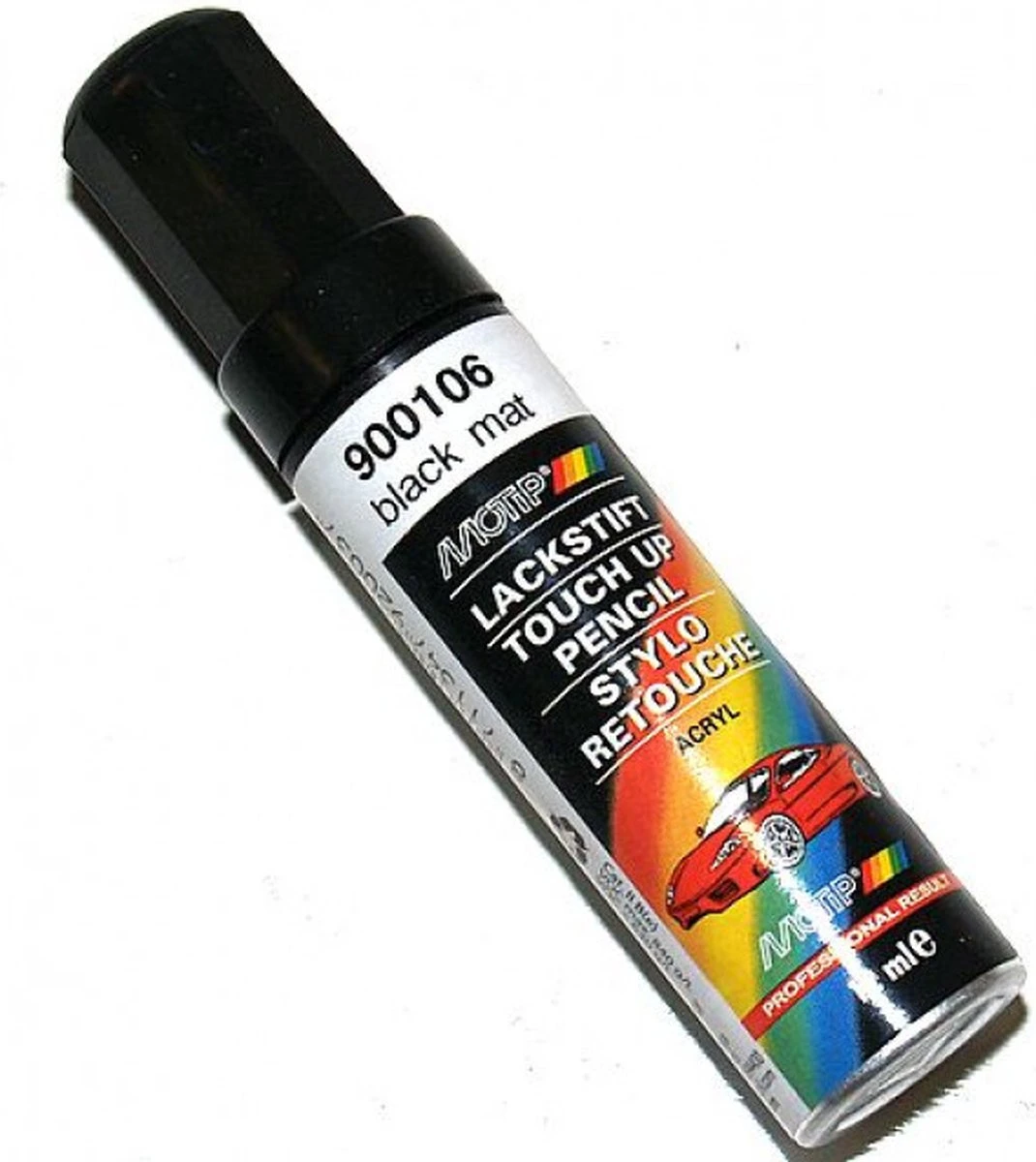 Motip 900106 - Auto Lakstift - Mat Zwart - 12 Ml 8 Motip 900106 - Auto Lakstift - Mat Zwart - 12 Ml - Afbeelding 6