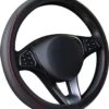 Kasey Products - Stuurhoes Auto - Zachte Stuurhoes - Voor 36-39 Cm Stuurwiel - Zwart Met Rood -Auto-Onderdelen 1071x1200 7