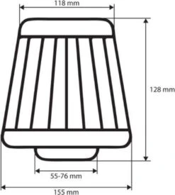 Universele Powerfilter / Open Luchtfilter - AF-Carbon 11 Universele Powerfilter / Open Luchtfilter - AF-Carbon -Auto-Onderdelen 1078x1200