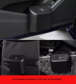 Auto Prullenbak - Inclusief Plastic Zakken - Auto Vuilnisbak - Opslag - Reisgoederen - Vuilnisbak - Auto Accessoires - Auto Deur Prullenbak - Mini Prullenbak - 1L - Zwart - 15 Zakjes -Auto-Onderdelen 1078x1200 3