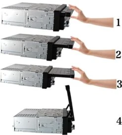 TechU™ T47 Autoradio Met Uitklap Scherm – 1 Din 7 Inch + Afstandsbediening – Bluetooth – USB – AUX – FM Radio – GPS Navigatie – Handsfree Bellen – Autoradio Met Scherm -Auto-Onderdelen 1081x1200