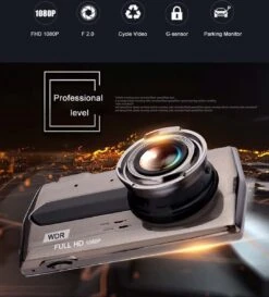 TechU™ Dashcam M14 Pro Dual Camera – Dashboardcamera – 4.0 Inch IPS Scherm – Full HD 1080p – Loop Recording – Nachtvisie – Bewegingssensor – G-sensor – Autocamera Voor én Achter - Voor Auto -Auto-Onderdelen 1084x1200