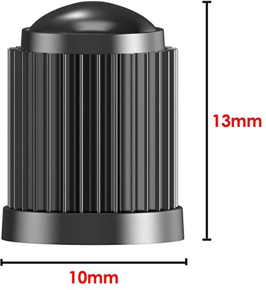 Ventieldopjes Voor Auto - 4 Stuks - Scooter - Scootmobiel - Schräder - Kunststof Ventieldoppen - Ventieldop - Autoventiel - Zwart 4 Ventieldopjes Voor Auto - 4 Stuks - Scooter - Scootmobiel - Schräder - Kunststof Ventieldoppen - Ventieldop - Autoventiel - Zwart - Afbeelding 2
