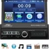 TechU™ Autoradio Met Klapscherm T96 Touchscreen – 1 Din Met Afstandsbediening – 7 Inch Kleuren Display – Bluetooth – AUX – USB – SD – FM Radio – Handsfree Bellen