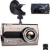 TechU™ Dashcam M14 Pro Dual Camera – Dashboardcamera – 4.0 Inch IPS Scherm – Full HD 1080p – Loop Recording – Nachtvisie – Bewegingssensor – G-sensor – Autocamera Voor én Achter - Voor Auto -Auto-Onderdelen 1124x1200