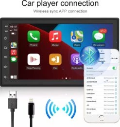 2 Din Autoradio CarPlay Draadloos - Android 10.1 -Auto-Onderdelen 1136x1200 1