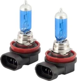 AutoStyle SuperWhite Blauw H11 55W/12V/4800K Halogeen Lampen, Set à 2 Stuks (E4)