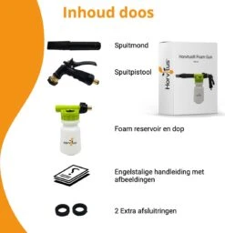 Horvitus® Foam Gun - Snow Foam - Foam Cannon - Schuimlans - Foam Gun Auto - Foam Lance - Schuimsproeier - Snow Foam Cannon - Past Op Tuinslang - Messing - Afneembaar Pistool -Auto-Onderdelen 1157x1200 4