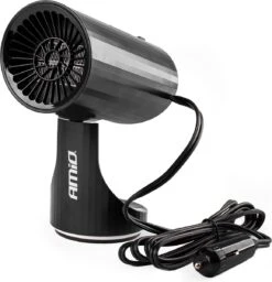 Autokachel Raamontdooier - Voorruitverwarming - Verwarming Ventilator - 12 Volt / 150W - Zwart