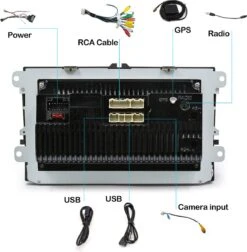 Auto Radio - Android 11 - Carplay -9 Inch HD Scherm - Autoradio- WIFI GPS - USB -Navigatie- Volkswagen,Skoda&Seat - Achteruitrij Camera -Auto-Onderdelen 1174x1200 1