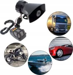 Merkloos Noodsirene - Luchthoorn - Auto Sirene - 12V - Toeter - Complete Set - Gas Toeter - Hoorn - Megafoon - Zwart -Auto-Onderdelen 1178x1200 8