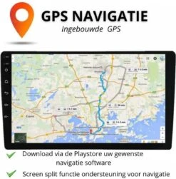 Universele 10 Inch HD Autoradio Met Bluetooth, USB & Youtube - Navigatie - Handsfree Radio Met Microfoon - Android Met Google Play - Inclusief Achteruitrijcamera -Auto-Onderdelen 1180x1200 1