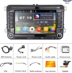 Boscer® Autoradio | Android 10 | Volkswagen, Skoda & Seat | Navigatiesysteem | 7' HD Scherm | Achteruitrijcamera -Auto-Onderdelen 1183x1200 2