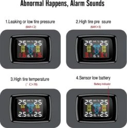 Twente Shopping Auto Bandenspanningscontrolesysteem - Real Time Scherm - 4× Externe Sensoren -Auto-Onderdelen 1185x1200 3