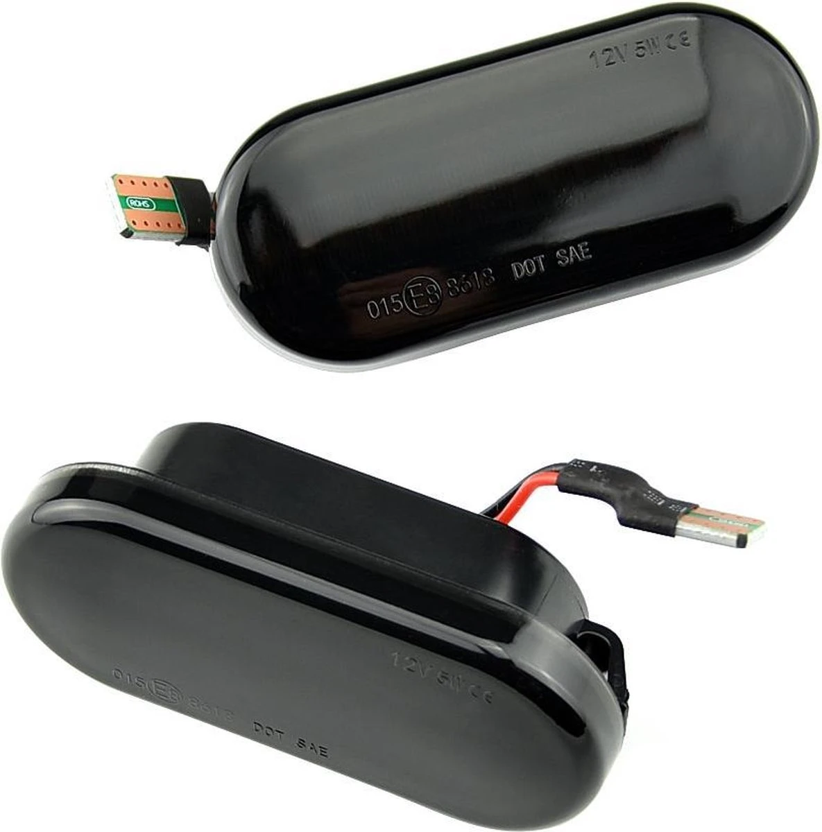 Dynamische Richtingaanwijzers Voor Auto - LED Knipperlichten Zijkant - Universeel Voor O.a. VW, Seat, Ford & Skoda - Waterdicht - Plug & Play - Set Links + Rechts 4 Dynamische Richtingaanwijzers Voor Auto - LED Knipperlichten Zijkant - Universeel Voor O.a. VW, Seat, Ford & Skoda - Waterdicht - Plug & Play - Set Links + Rechts - Afbeelding 2