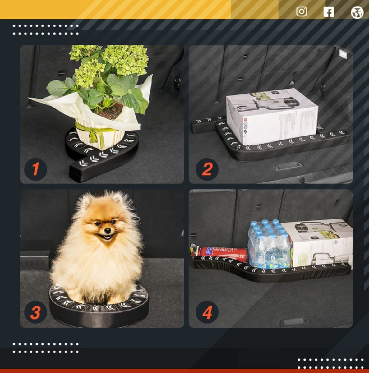 Merkloos Bagagesteun Flexibele Kofferbak Organizer 98cm - Auto Klitteband Opbergbox Bescherming – Bagageklemmen – Reisaccessoires 10 Merkloos Bagagesteun Flexibele Kofferbak Organizer 98cm - Auto Klitteband Opbergbox Bescherming – Bagageklemmen – Reisaccessoires - Afbeelding 8