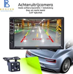 Boscer® Autoradio 2Din Universeel | Apple Carplay & Android Auto | 7' HD Touchscreen | USB - AUX - Bluetooth | Achteruitrijcamera 13 Boscer® Autoradio 2Din Universeel | Apple Carplay & Android Auto | 7' HD Touchscreen | USB - AUX - Bluetooth | Achteruitrijcamera -Auto-Onderdelen 1192x1200