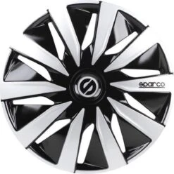 Sparco Wieldoppen Lazio 14 Inch Abs Zwart/zilver Set Van 4