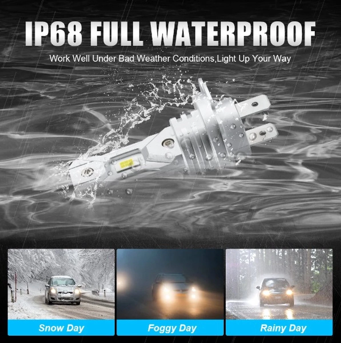 TLVX H7 15000 Lumen Perfect Fit LED Lamp 6000k Helder Wit (1 Stuks), CANBUS, CSP LED CHIP, 100 Watt, Auto - Scooter - Motor - Dimlicht - Grootlicht - Koplamp - Autolamp - Autolampen 12V 4 TLVX H7 15000 Lumen Perfect Fit LED Lamp 6000k Helder Wit (1 Stuks), CANBUS, CSP LED CHIP, 100 Watt, Auto - Scooter - Motor - Dimlicht - Grootlicht - Koplamp - Autolamp - Autolampen 12V - Afbeelding 2