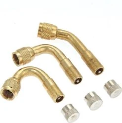 Astilla Products - Set Van 3 Maten Ventiel Verlengstuk - Opzetstuk 45, 90 En 135 Graden - Voor Auto, Fiets, Brom-en Motorfietsen