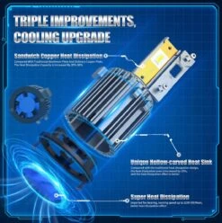 Merkloos Volkswagen Led H7 Koplampen Dimlicht 6000K 120W Donkergrijs (set) [Golf 6 / 7 - Passat - Touran - Tiguan - T-ROC] -Auto-Onderdelen 1194x1200 6