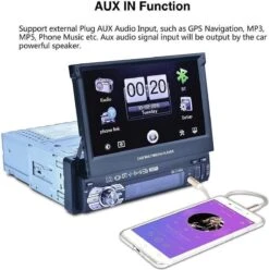 TechU™ T47 Autoradio Met Uitklap Scherm – 1 Din 7 Inch + Afstandsbediening – Bluetooth – USB – AUX – FM Radio – GPS Navigatie – Handsfree Bellen – Autoradio Met Scherm -Auto-Onderdelen 1196x1200 2