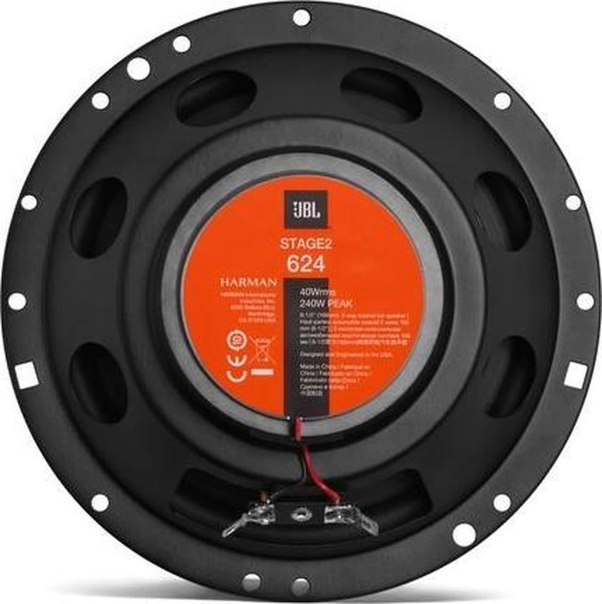 JBL Stage2 624 - Autospeakers - Ø 16,5 Cm - 2-weg Coaxiaal - 240 Watt - Zwart 5 JBL Stage2 624 - Autospeakers - Ø 16,5 Cm - 2-weg Coaxiaal - 240 Watt - Zwart - Afbeelding 3