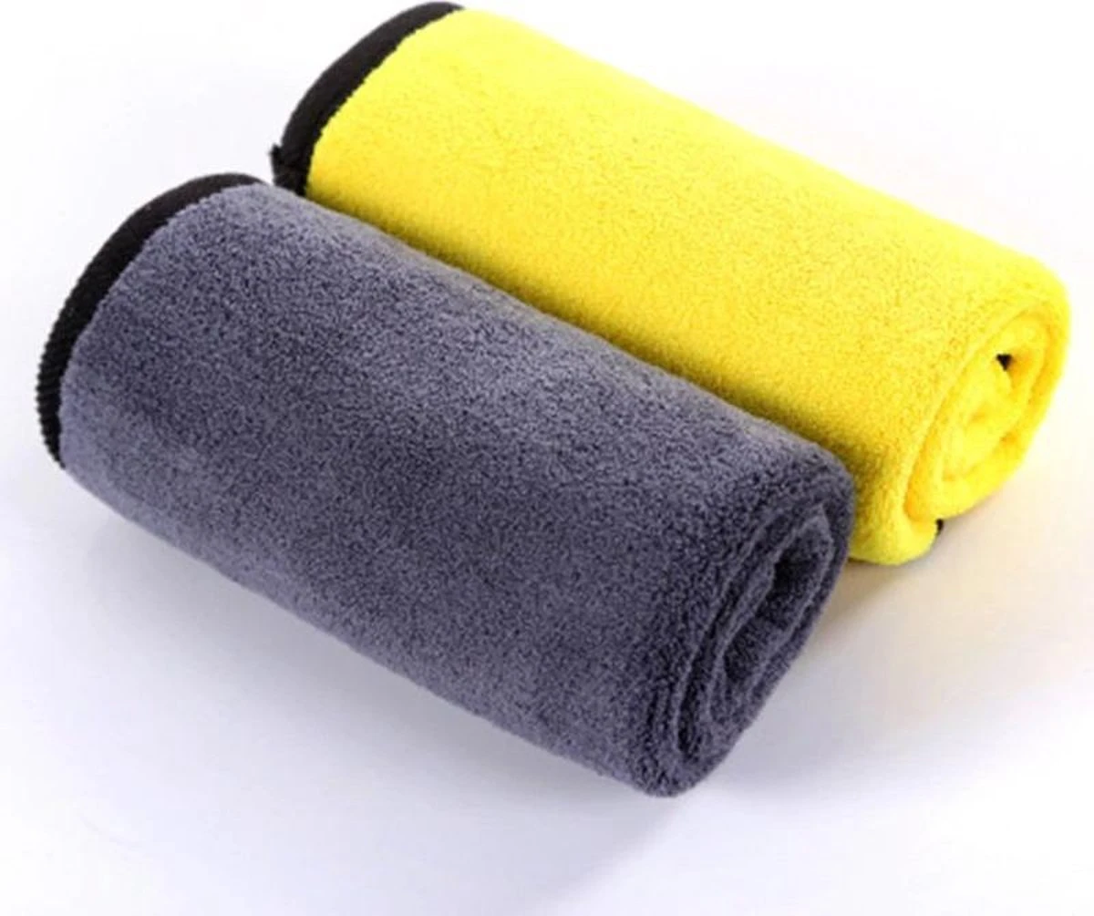Auto Microvezel Droogdoek - Droogdoek Auto Geel/grijs 1100 Gsm 30x40cm -Drying Towel - Schoonmaakdoeken -Wassen/Schoonmaak/Reinigen 6 Auto Microvezel Droogdoek - Droogdoek Auto Geel/grijs 1100 Gsm 30x40cm -Drying Towel - Schoonmaakdoeken -Wassen/Schoonmaak/Reinigen - Afbeelding 4