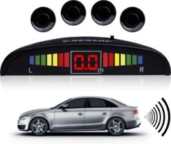 Dunlop Parkeersensoren - 12 Volt - 78dB - Met Obstakel-Indicator En 4 Sensoren