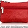 Merkloos Rood Leren Autosleutel Etui Met Sleutelring - 10 X 7 Cm - Echt Lederen Autosleutel Beschermhoes - Red Car Key Wallet - Portemonnee -Auto-Onderdelen 1200x1007 7