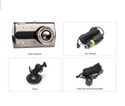 TechU™ Dashcam M14 Pro Dual Camera – Dashboardcamera – 4.0 Inch IPS Scherm – Full HD 1080p – Loop Recording – Nachtvisie – Bewegingssensor – G-sensor – Autocamera Voor én Achter - Voor Auto -Auto-Onderdelen 1200x1010