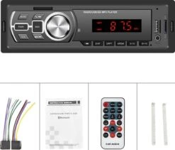 TechU™ Autoradio T138 – 1 Din Met Afstandsbediening – FM Radio – Bluetooth 5.0 – USB – AUX – SD – Handsfree Bellen -Auto-Onderdelen 1200x1026 1