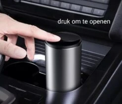 Auto Prullenbak - Auto Accessoires - Grijs - 500 ML - Mini Prullenbak - Prullenbak Voor Bekerhouder - Inclusief 30 Zakjes - -Auto-Onderdelen 1200x1029 3