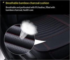 Nezr® Autostoelhoes Universeel Voorkant 1 Stuk - Leer - Auto Accessoires - Autohoes - Autostoel Beschermer - Zwart/Wit -Auto-Onderdelen 1200x1033 2