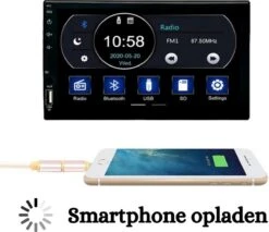 Universele Autoradio Met Bluetooth, USB & Aux - Handsfree - Mirrorlink - Radio Met Microfoon - GRATIS Achteruitrijcamera -Auto-Onderdelen 1200x1035 2