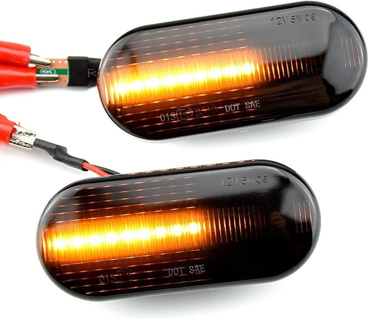 Dynamische Richtingaanwijzers Voor Auto - LED Knipperlichten Zijkant - Universeel Voor O.a. VW, Seat, Ford & Skoda - Waterdicht - Plug & Play - Set Links + Rechts 9 Dynamische Richtingaanwijzers Voor Auto - LED Knipperlichten Zijkant - Universeel Voor O.a. VW, Seat, Ford & Skoda - Waterdicht - Plug & Play - Set Links + Rechts - Afbeelding 7