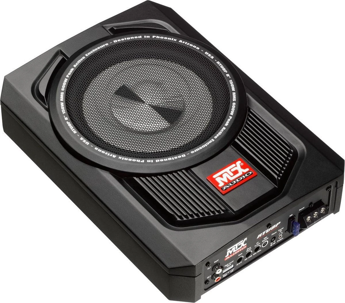 MTX RTU8P Underseat Subwoofer Met Versterker - 150W 3 MTX RTU8P Underseat Subwoofer Met Versterker - 150W