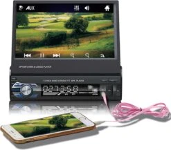 TechU™ T47 Autoradio Met Uitklap Scherm – 1 Din 7 Inch + Afstandsbediening – Bluetooth – USB – AUX – FM Radio – GPS Navigatie – Handsfree Bellen – Autoradio Met Scherm -Auto-Onderdelen 1200x1055 1