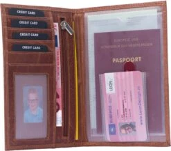 Merkloos Autopapieren Mapje - Leer - A5 Map - Autopapieren Hoes - Cadeau Voor Man - Cadeau Voor Vrouw - Kado Man - Kado Vrouwen - Kado Mannen Verjaardag - Mannen Cadeautjes - Vrouwen Cadeautjes - Portefeuille Heren - Portefeuille Dames Kado - Sale - Cadeau