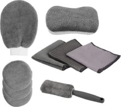 Auto Was Set - Autowasset - Wasset Spons - Wasborstel - Velgenborstel/Wheelbrush/Wheel Woolies - Microvezeldoek/Droogdoek - Wassen/Schoonmaak/Reinigen
