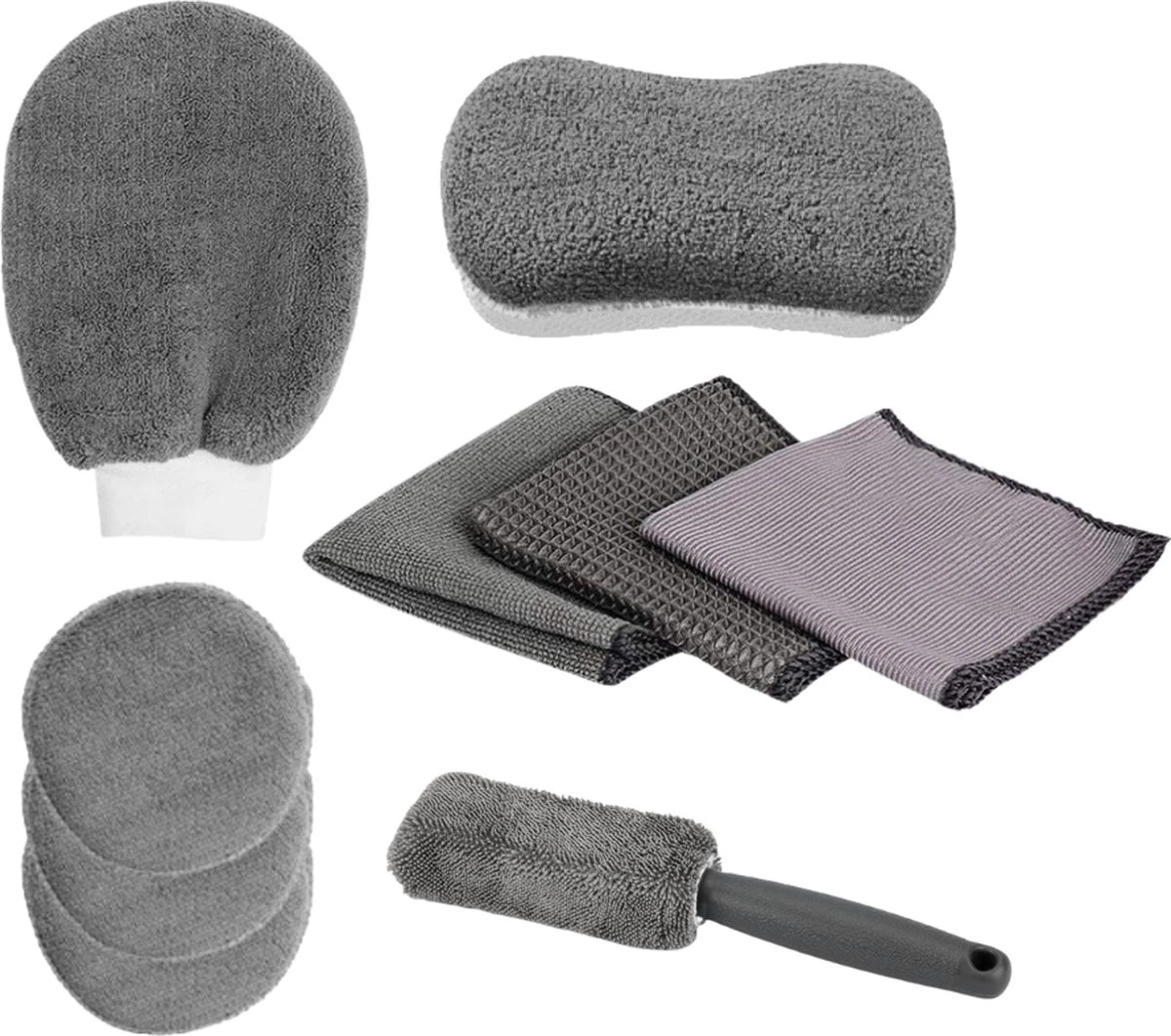 Auto Was Set - Autowasset - Wasset Spons - Wasborstel - Velgenborstel/Wheelbrush/Wheel Woolies - Microvezeldoek/Droogdoek - Wassen/Schoonmaak/Reinigen 3 Auto Was Set - Autowasset - Wasset Spons - Wasborstel - Velgenborstel/Wheelbrush/Wheel Woolies - Microvezeldoek/Droogdoek - Wassen/Schoonmaak/Reinigen