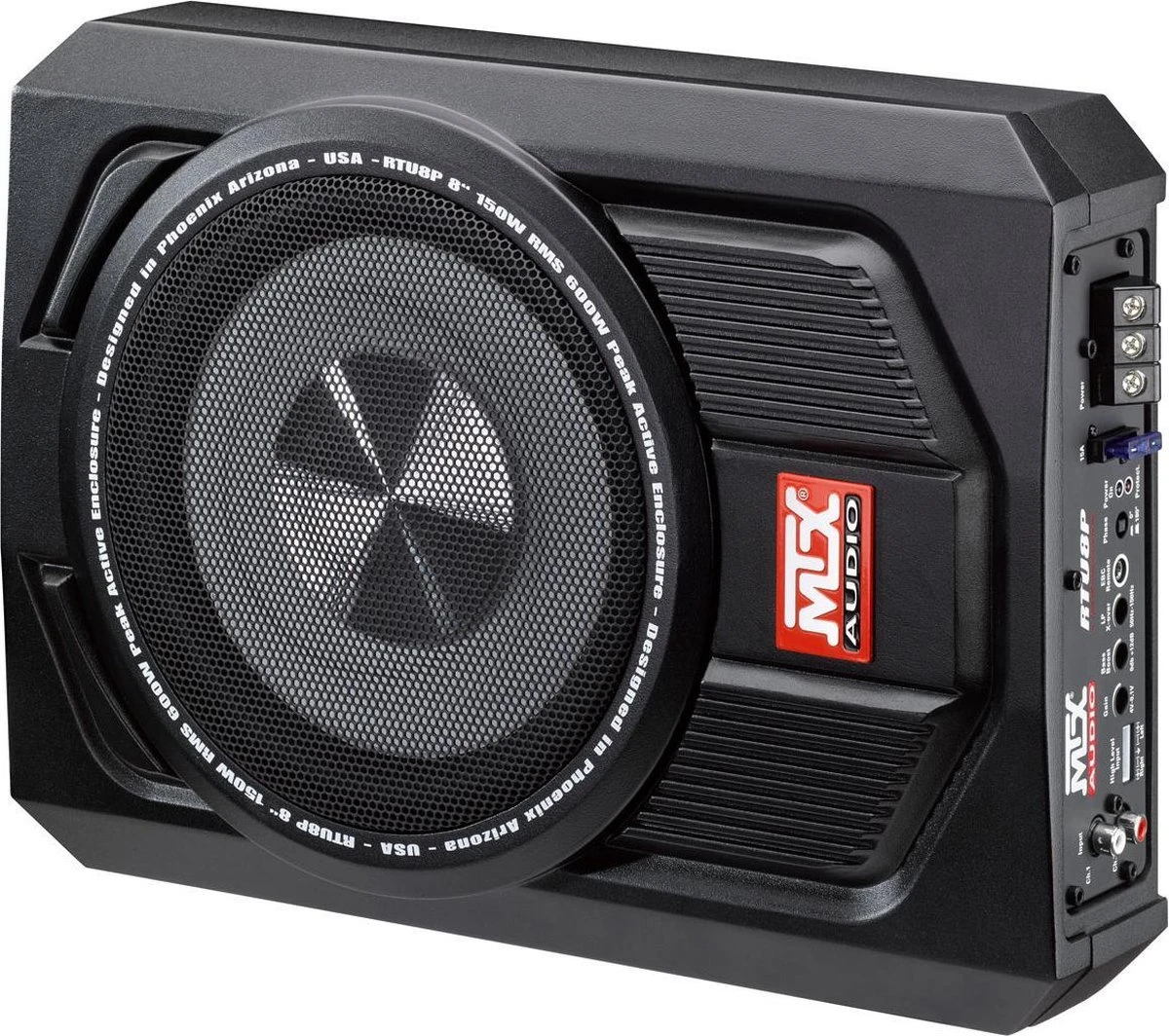 MTX RTU8P Underseat Subwoofer Met Versterker - 150W 6 MTX RTU8P Underseat Subwoofer Met Versterker - 150W - Afbeelding 4