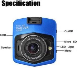 TechU™ Dashcam Voor En Achter Camera – M09 – Dashboardcamera – Full HD 1080P – 140° Wijdhoeklens – 2.4” Scherm – Parkeermodus – Looprecording – Bewegingssensor – G-sensor – Nachtvisie – 16G ROM + 1G RAM - Voor Auto -Auto-Onderdelen 1200x1064